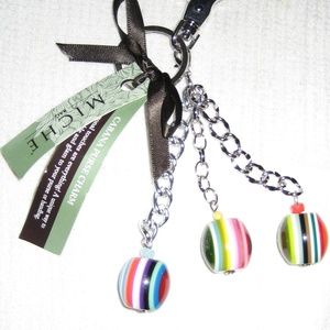 MICHE 'CABANA" PURSE CHARM & KEYCHAIN WITH TAGS